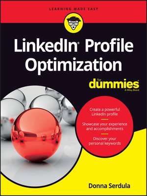 cover image of LinkedIn Profile Optimization For Dummies